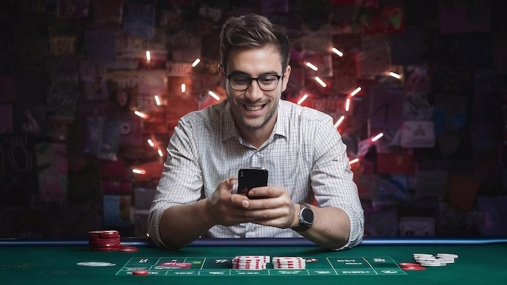 Live game show studio interface on jituseratus 4d mobile app